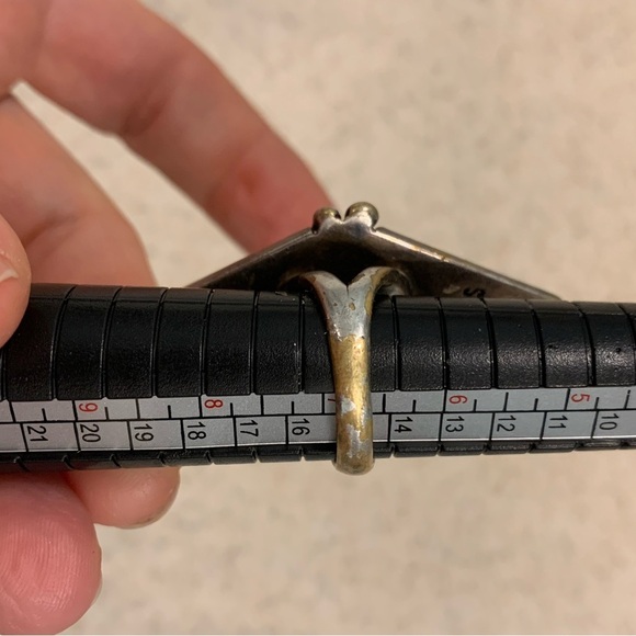 Spell gypsy two lovers brass ring 7 coral turquoise - Picture 7 of 10